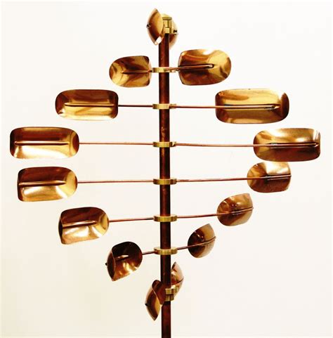 Stanwood Wind Sculpture Kinetic Copper Spinner Lucky 8 Etsy Wind