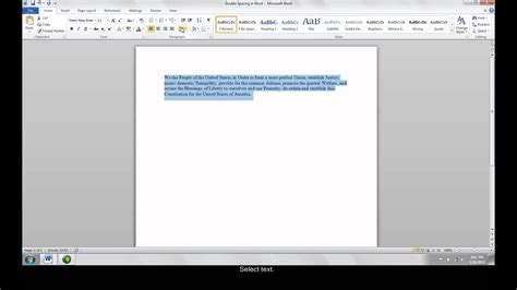 Im submitting mine single spaced. Double Spacing in Microsoft Word - YouTube