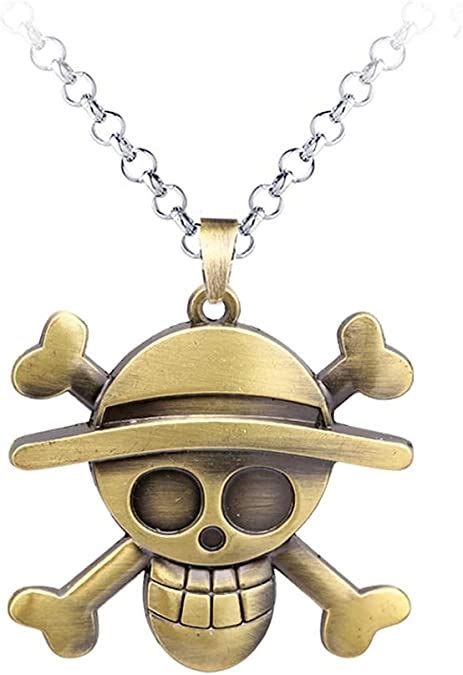 One Piece Luffy Necklace Skull Monkey D Luffy Metal Pendant Fashion