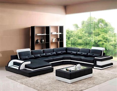 Large Corner Leather Sofa For Modern Sectional Sofa U Shaped Sofa For