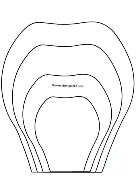 Four Different Sizes Of Paper Circles With The Text Flower Templates On