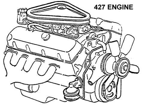 Exciting toy engine includes all car parts and three tools, plus working headlights, horn, and engine sounds. 427 Engine - Diagram View - Chicago Corvette Supply