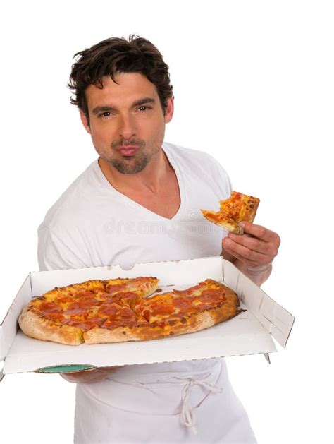 Pizza Delivery Man With A Pizza Stock Image Image 31513921