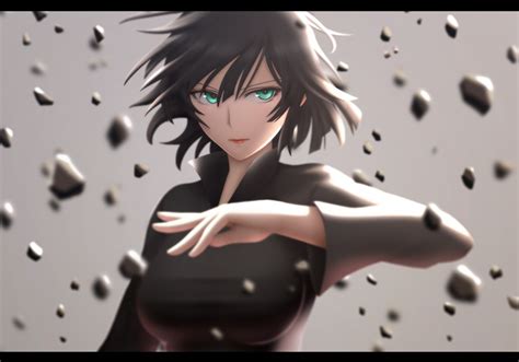 Anime One Punch Man Fubuki Green Eyes Short Hair Wallpaper And Background