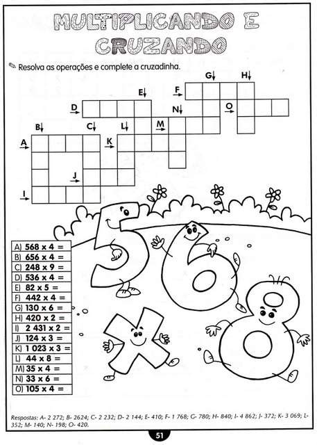 Situações Problemas Com Multiplicação Para O 4º Ano Aprender E Brincar