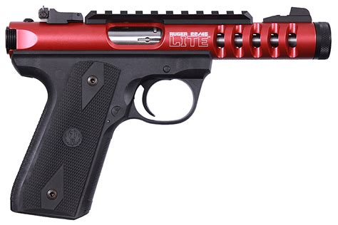 Ruger 22 45 Lite 22lr Rimfire Pistol With Red Anodize Finish For Sale Online Vance Outdoors