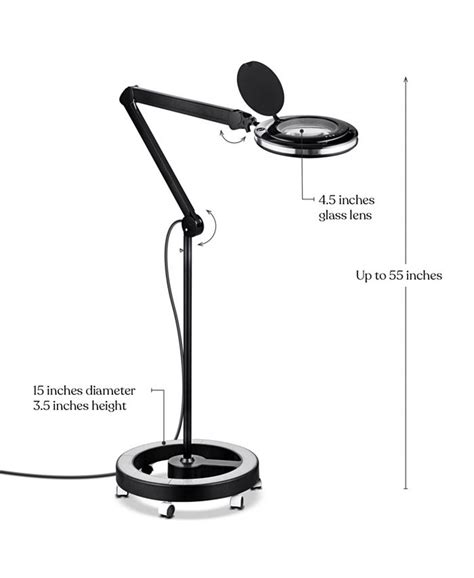 Brightech Lightview Pro Led Rolling Base Magnifier Floor Lamp 225x 5