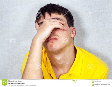 Sad Young Man Stock Image Image Of Failure Hands Despondent 117551625