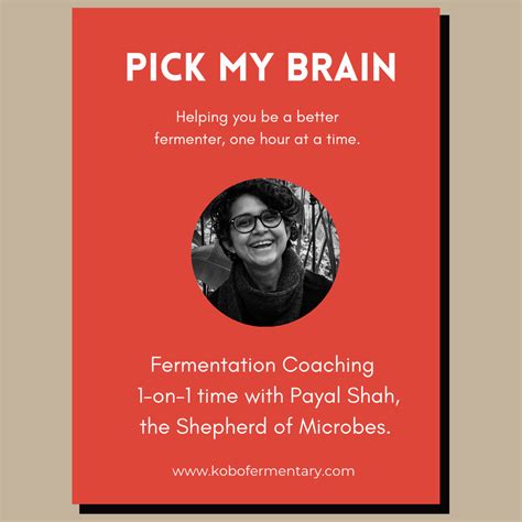 Pick My Brain Fermentation Coaching Kobofermentary