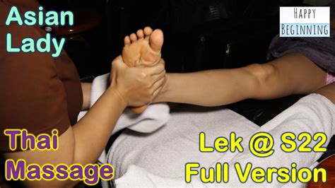 thai foot massage asian lady lek massage s22 bangkok thailand full version youtube