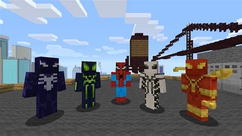 Co Optimus News Grab The Marvel Spider Man Skin Pack On Minecraft