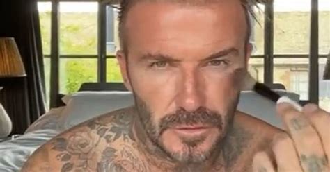 David Beckham Pokes Fun At Wife Victoria In Hilarious Makeup Tutorial Video Ok Magazine