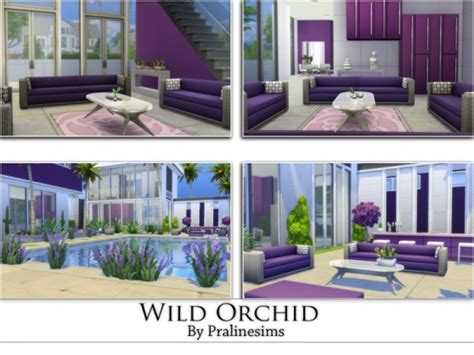 The Sims Resource Wild Orchid By Pralinesims • Sims 4 Downloads