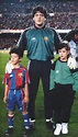 Sergio Busquets with his dad, Carles, back in 1993 >> Barça Photo ...