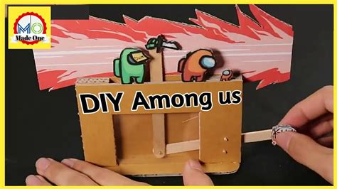 Making Among Us Kill Motion Automatic Diy With Cardboard How To Make