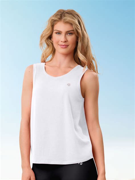 Beauty Loose Tank Top White Oceansapart En