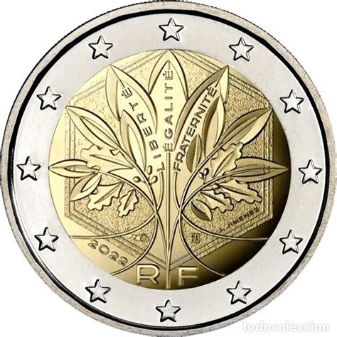 Francia 2 Euro 2022 Sc Nuevo Modelo Moneda Cir Comprar Monedas