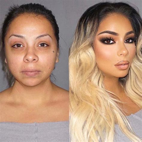 girl before and after makeup