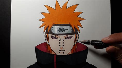 How To Draw Pain Akatsuki Step By Step C Ch V Pain Naruto Youtube