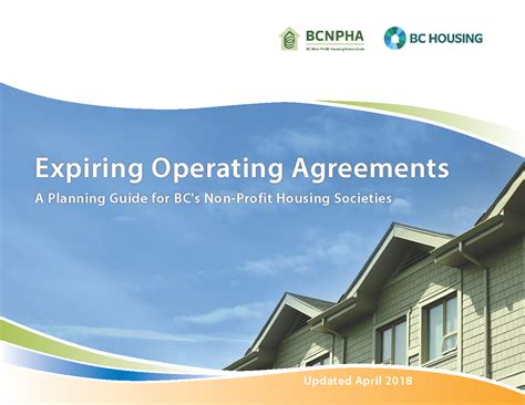 Expiring Operating Agreements A Planning Guide For Bcs Non Profit