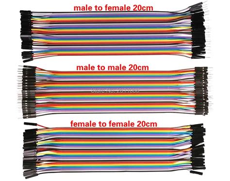 dupont line 120pcs lot 20cm male to male male to female female to female jumper wire dupont