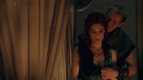 Jaime Murray Boobs And Bush In Spartacus Gods Of The Arena Jaime