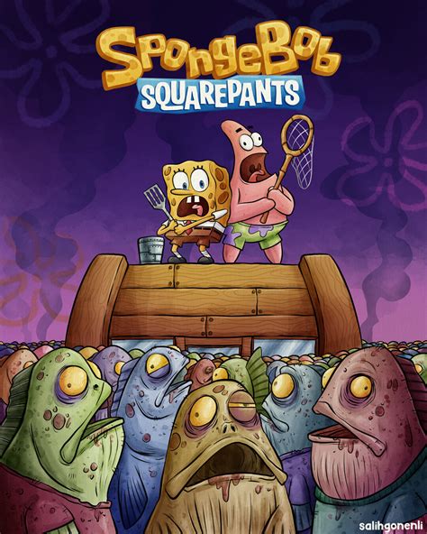 Artstation Spongebob Cover Art Fan Art
