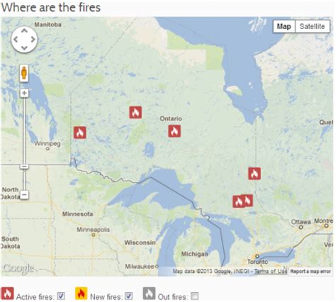 Northwest Region Forest Fire Situation Ontario News North