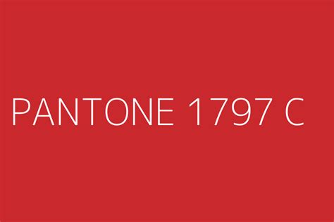 Pantone 1797 C Color Hex Code