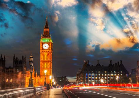 Download Road Twilight Sky United Kingdom Building London Time Lapse