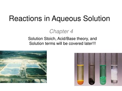 Ppt Reactions In Aqueous Solution Powerpoint Presentation Free