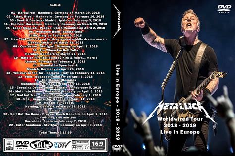 Metallica Worldwired Tour Live In Europe 2018 2019 Dvd The Worlds
