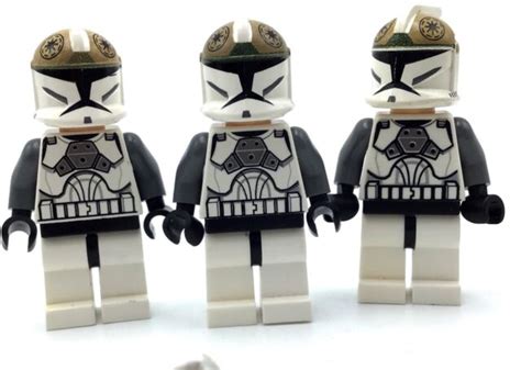 Lego Lot Of 3 Gunner Clone Trooper Minifigures Star Wars Figs Ebay