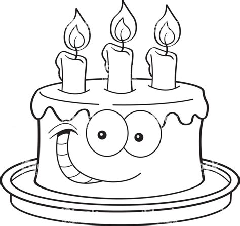 Cartoon Cake Drawing At Explore Collection Of