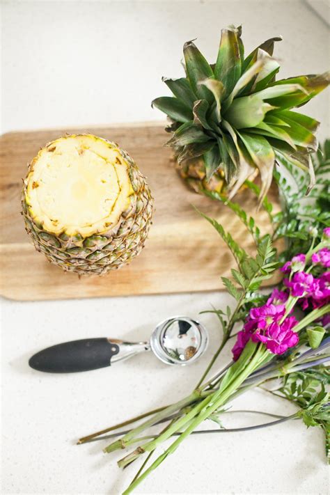 Tropical Pineapple Floral Arrangement Diy Fresh Mommy Blog