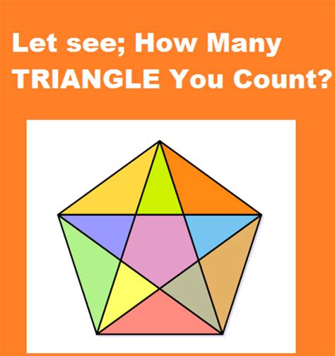 How Many Triangle You Count Maths Puzzles Picture Puzzles Brain