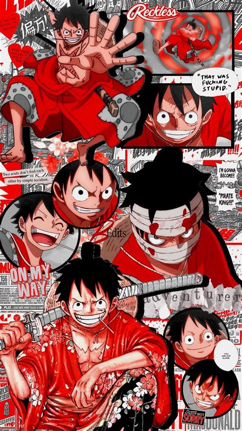One Piece Red Aesthetic Wallpapers Wallpaper Cave