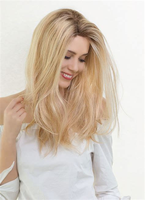 Long Natural Looking Real Human Hair Blonde Wigs Best Wigs Online Sale
