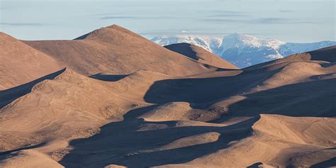 Sand Dunes And Rocky Mountains Panorama Photograph By James Bo Insogna