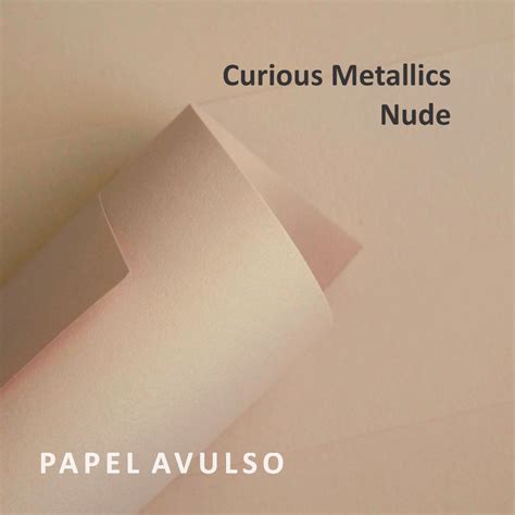 Papel Curious Metallics Nude Papel Avulso Loja
