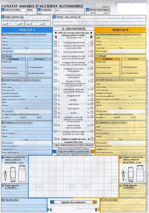 Constat Amiable Daccident Auto Lelynxfr