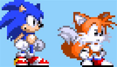 Modgen Sonic And Modgen Tails Sprite Fixes And New Tails Palette Pixel