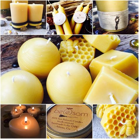 Honeycomb Whoneybee Pure Beeswax Candle Natural Beeswax Or Etsy