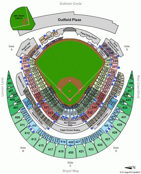 Kauffman Stadium Seating Chart With Seat Numbers