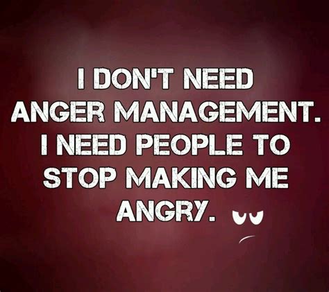 I Dont Need Anger Management Words Of Wisdom