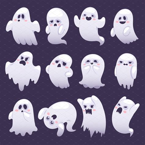 Ghost Character Vector Characters Ghost Cartoon Ghost Drawing Scary Holiday