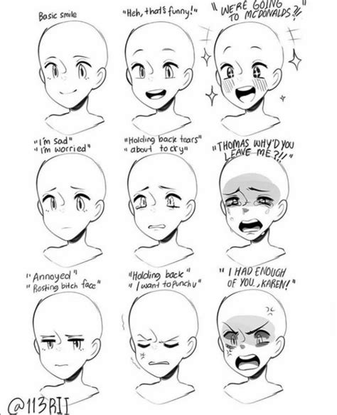 Drawings Of A Girl Drawing Expressions Drawing Face Expressions