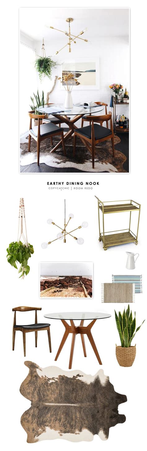 Copy Cat Chic Room Redo Earthy Dining Nook Copycatchic Dining