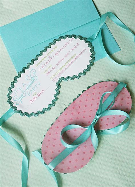 Spa Party Invitations Free Ann Inspired