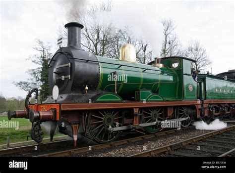 C Class Locomotive At Sheffield Park On Bluebell Railway South East